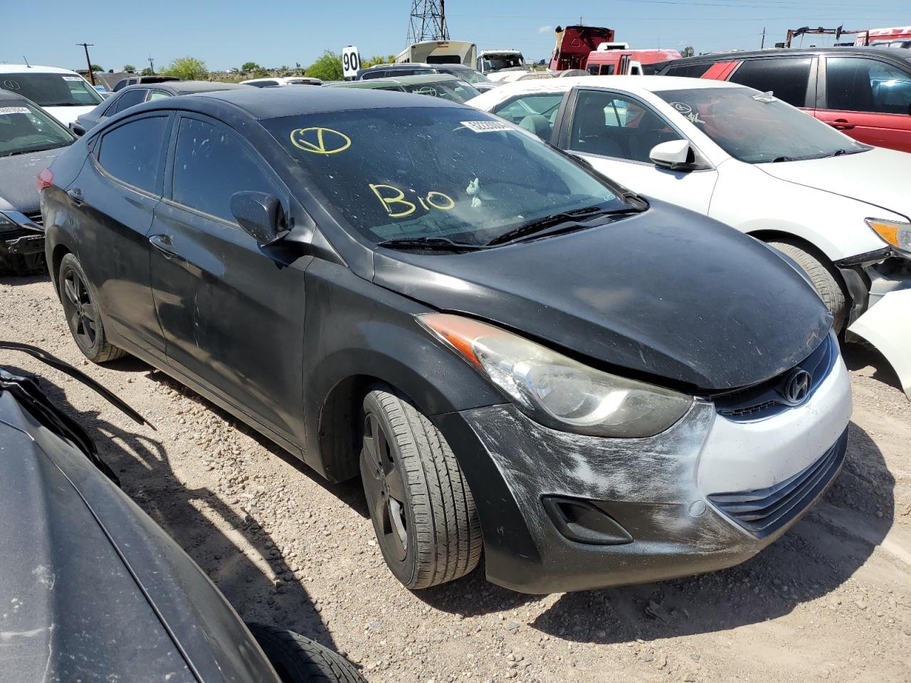 2013 Hyundai Elantra Gls vin: 5NPDH4AEXDH364026