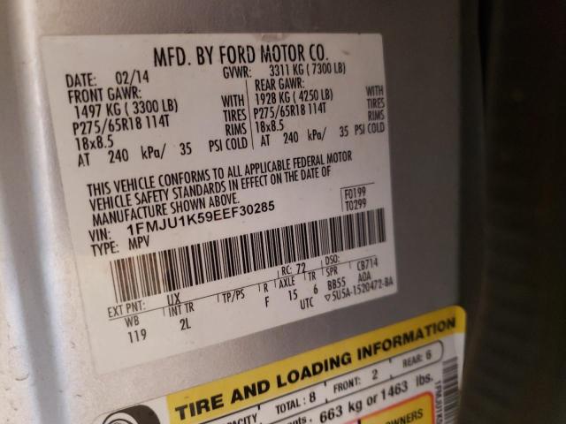 2014 Ford Expedition Limited VIN: 1FMJU1K59EEF30285 Lot: 50473704
