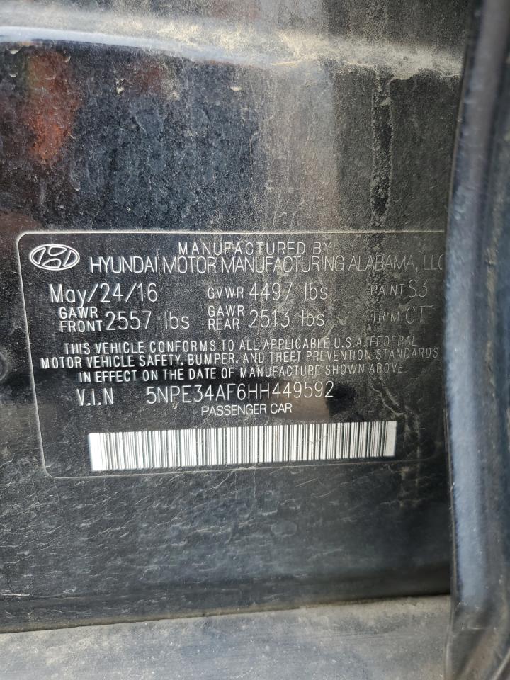 5NPE34AF6HH449592 2017 Hyundai Sonata Sport