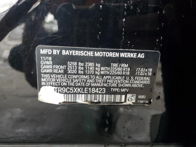 Lot #2501100581 2019 BMW X3 XDRIVE3 salvage car