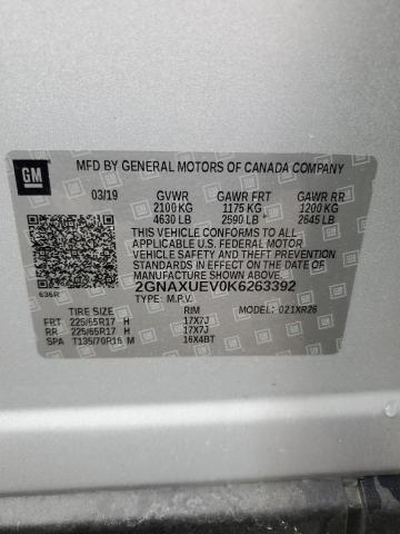 2GNAXUEV0K6263392 2019 CHEVROLET EQUINOX - Image 14