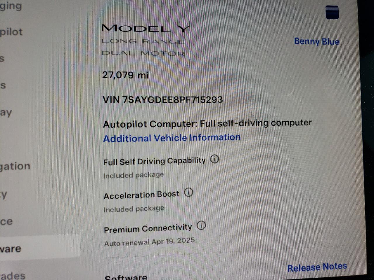 7SAYGDEE8PF715293 2023 Tesla Model Y