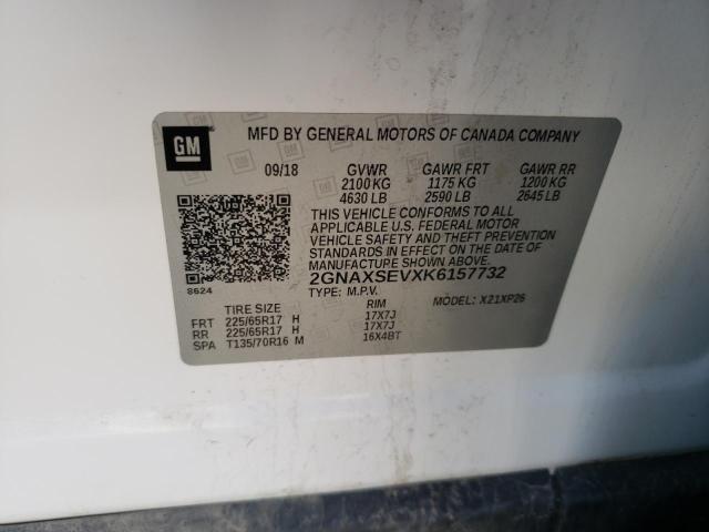 2019 Chevrolet Equinox Ls VIN: 2GNAXSEVXK6157732 Lot: 50941684