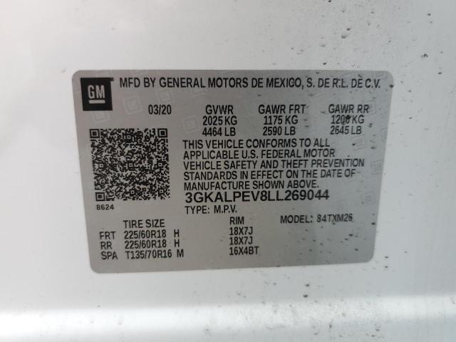 2020 GMC Terrain Slt VIN: 3GKALPEV8LL269044 Lot: 51668444