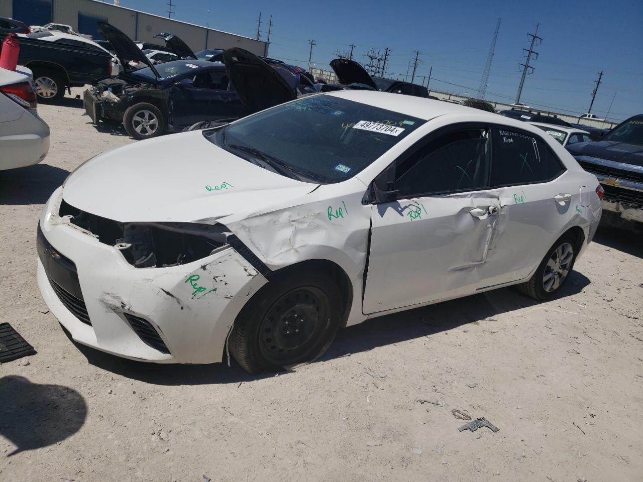 2T1BURHE4GC657269 TOYOTA COROLLA 2016