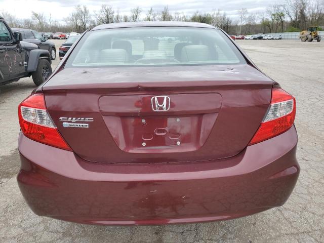 2012 Honda Civic Lx VIN: 2HGFB2F55CH531652 Lot: 49709284