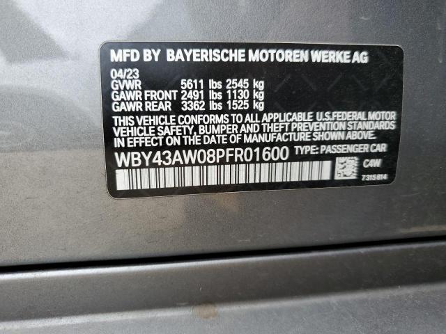2023 BMW I4 EDRIVE WBY43AW08PFR01600