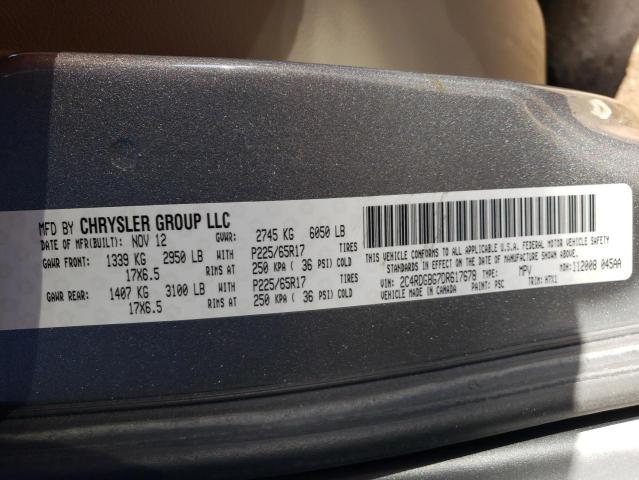 2013 Dodge Grand Caravan Se VIN: 2C4RDGBG7DR617678 Lot: 51377074