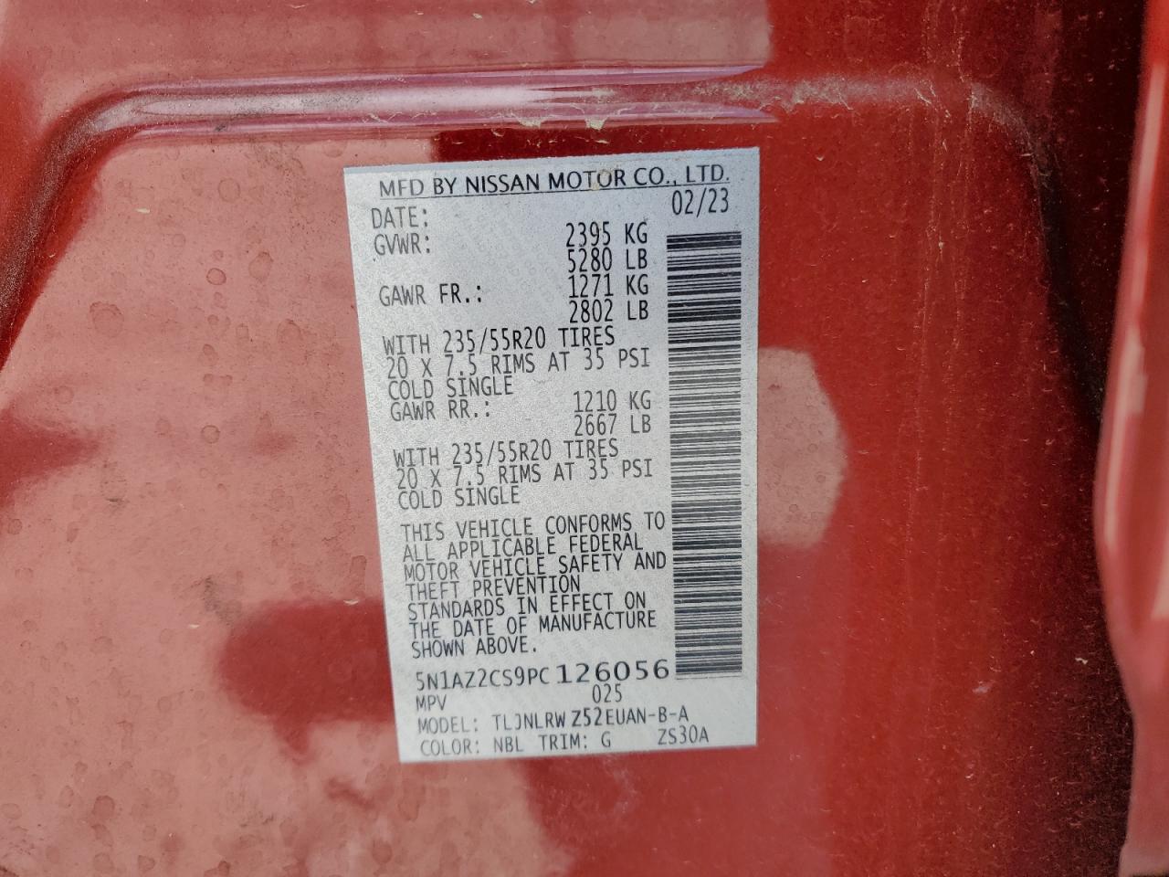 5N1AZ2CS9PC126056 NISSAN MURANO 2023