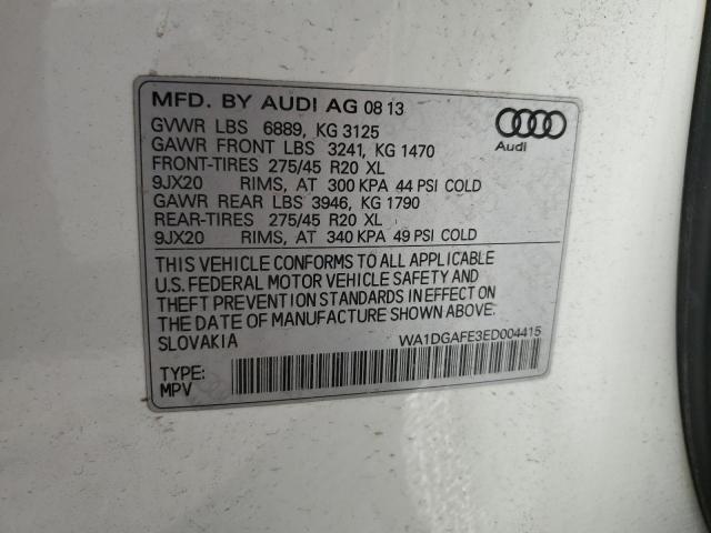 2014 Audi Q7 Prestige VIN: WA1DGAFE3ED004415 Lot: 51965064