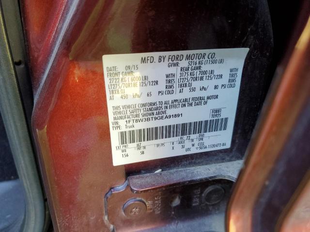 2016 Ford F350 Super Duty VIN: 1FT8W3BT9GEA91891 Lot: 49369424