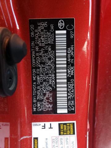 2021 Toyota Prius Special Edition VIN: JTDKAMFU1M3132552 Lot: 49021894