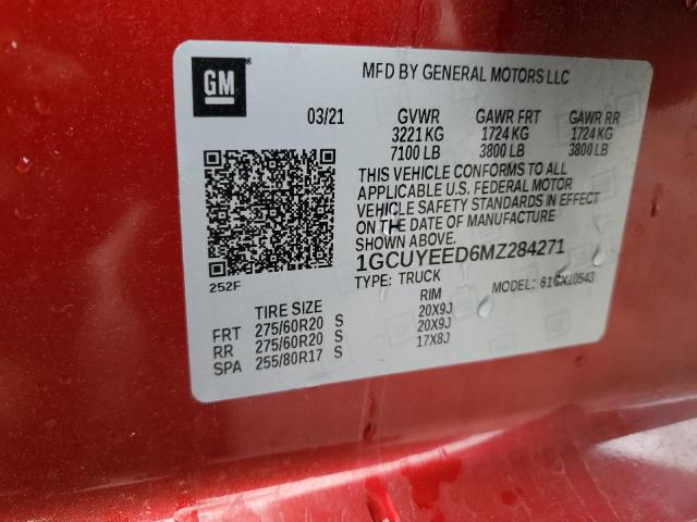 1GCUYEED6MZ284271 CHEVROLET ALL Models 2021