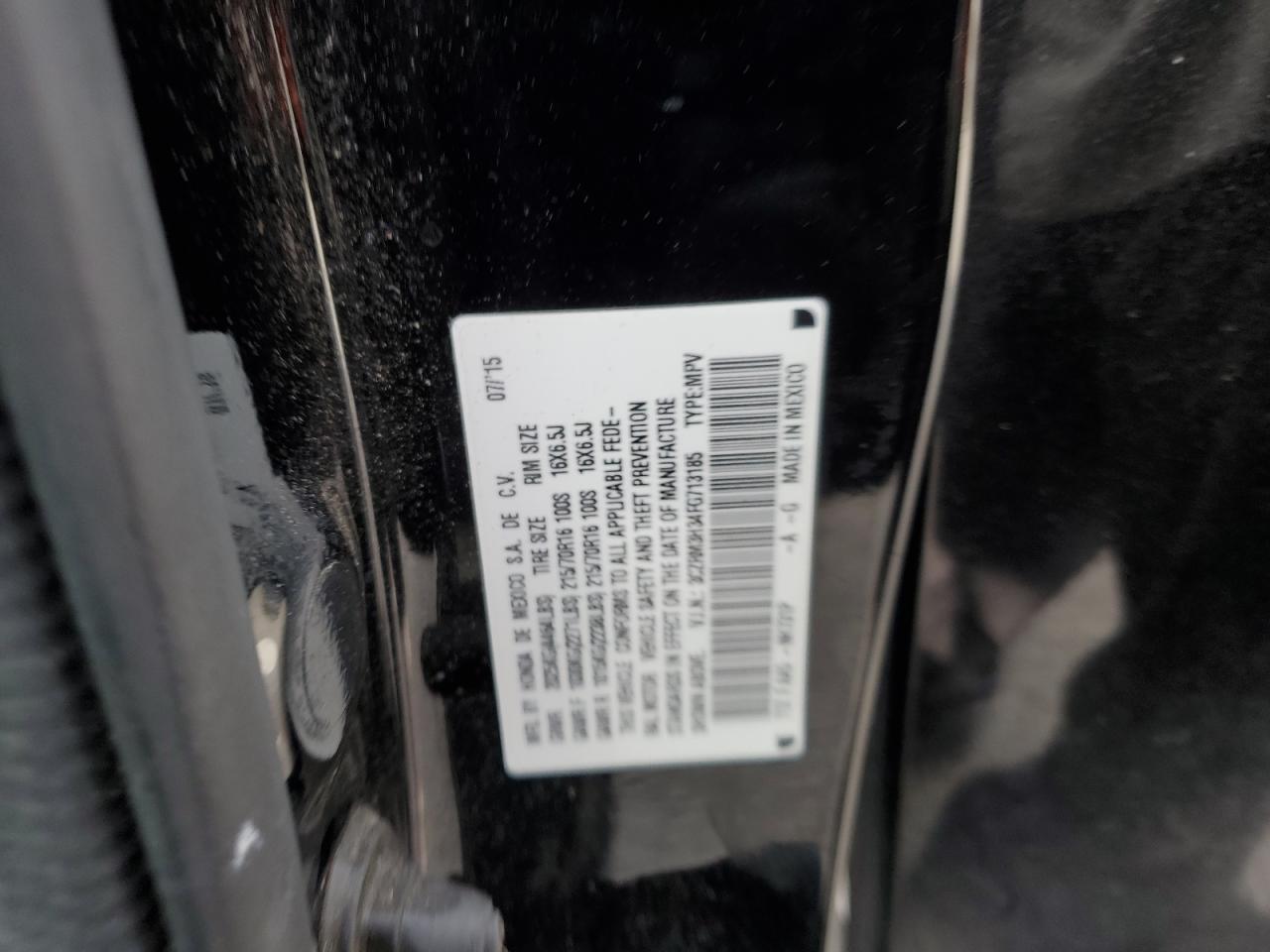 3CZRM3H34FG713185 2015 Honda Cr-V Lx