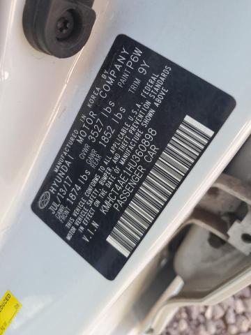 2017 Hyundai Accent Se VIN: KMHCT4AE1HU360898 Lot: 51245484