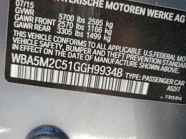 2016 BMW 535 IGT - WBA5M2C51GGH99348