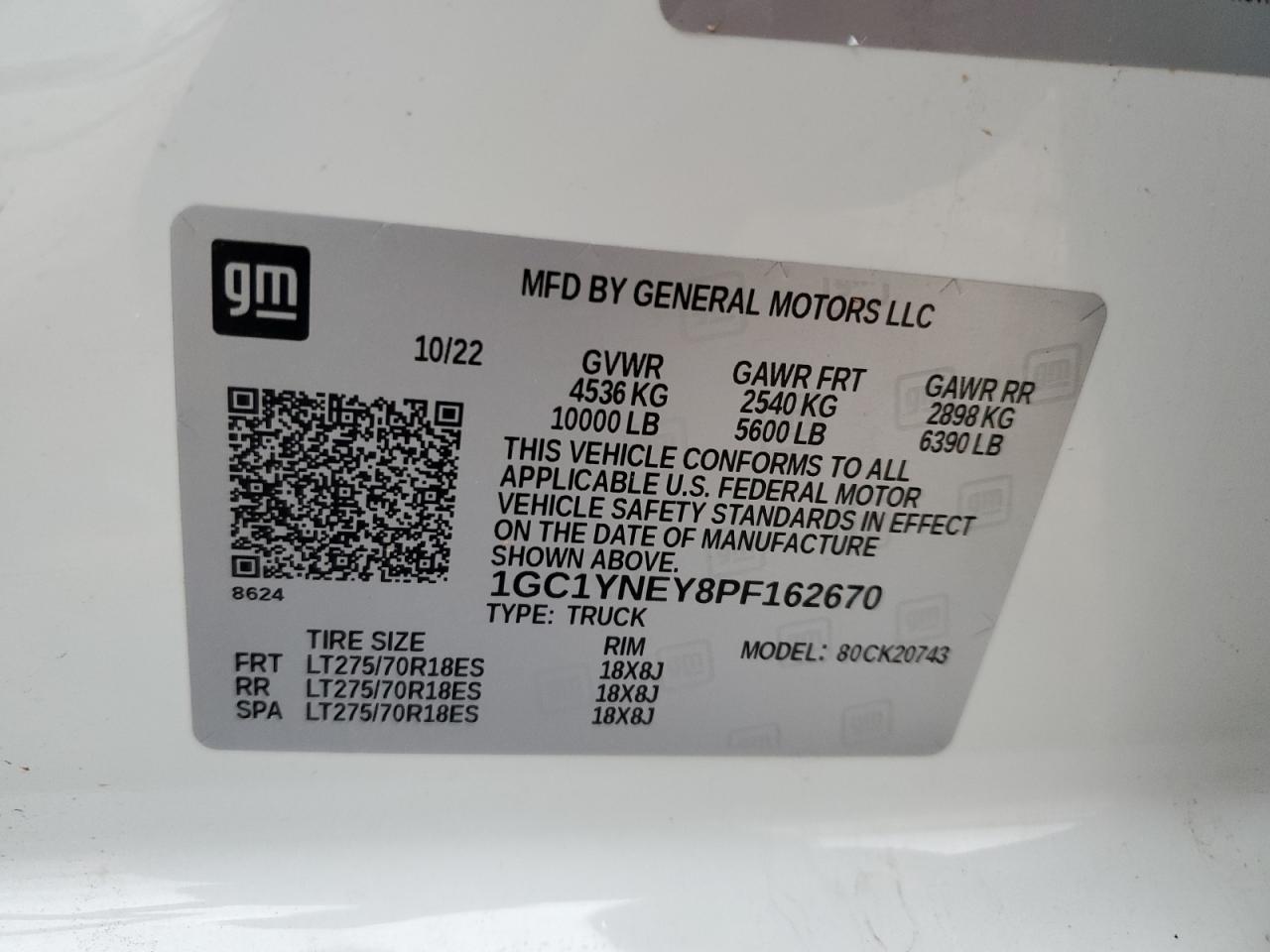 VIN: 1GC1YNEY8PF162670 2023 CHEVROLET ALL Models