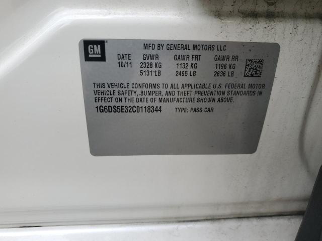 2012 Cadillac Cts Premium Collection VIN: 1G6DS5E32C0118344 Lot: 52371084