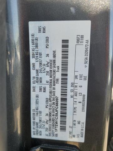 2018 Ford F150 Supercrew VIN: 1FTEW1C59JFC66097 Lot: 51984554