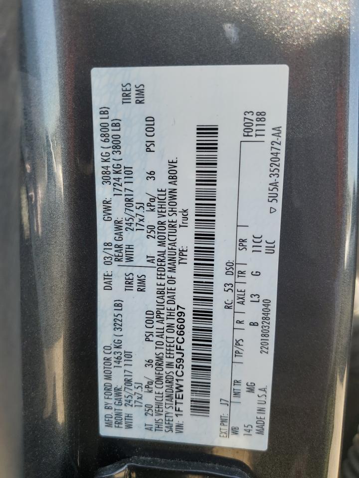 1FTEW1C59JFC66097 FORD F-150 2018