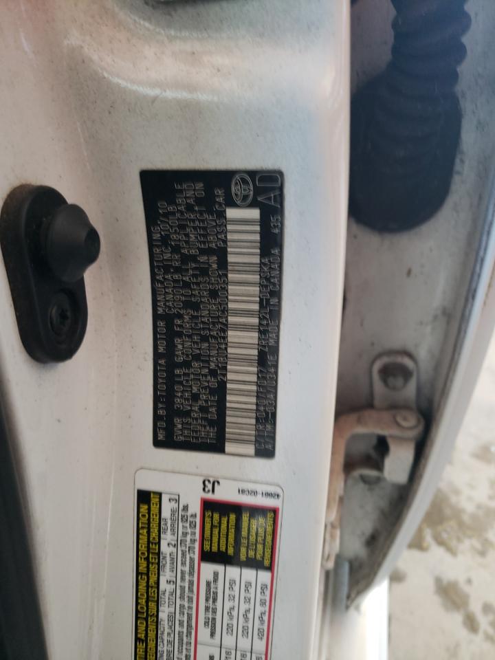 2T1BU4EE7AC500351 2010 Toyota Corolla Base