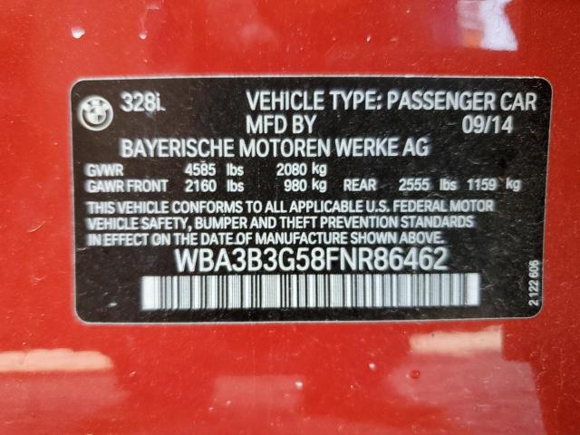 2015 BMW 328 XI - WBA3B3G58FNR86462