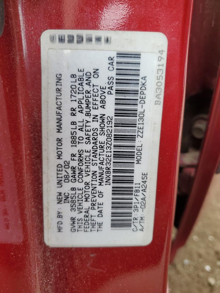 1NXBR32E13Z082192 2003 Toyota Corolla Ce