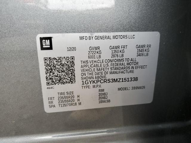 1GYKPCRS3MZ151338 Cadillac XT6 PREMIU 13