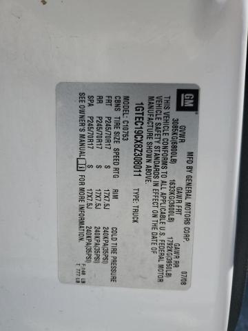 2008 GMC Sierra C1500 VIN: 1GTEC19CX8Z308011 Lot: 50780634