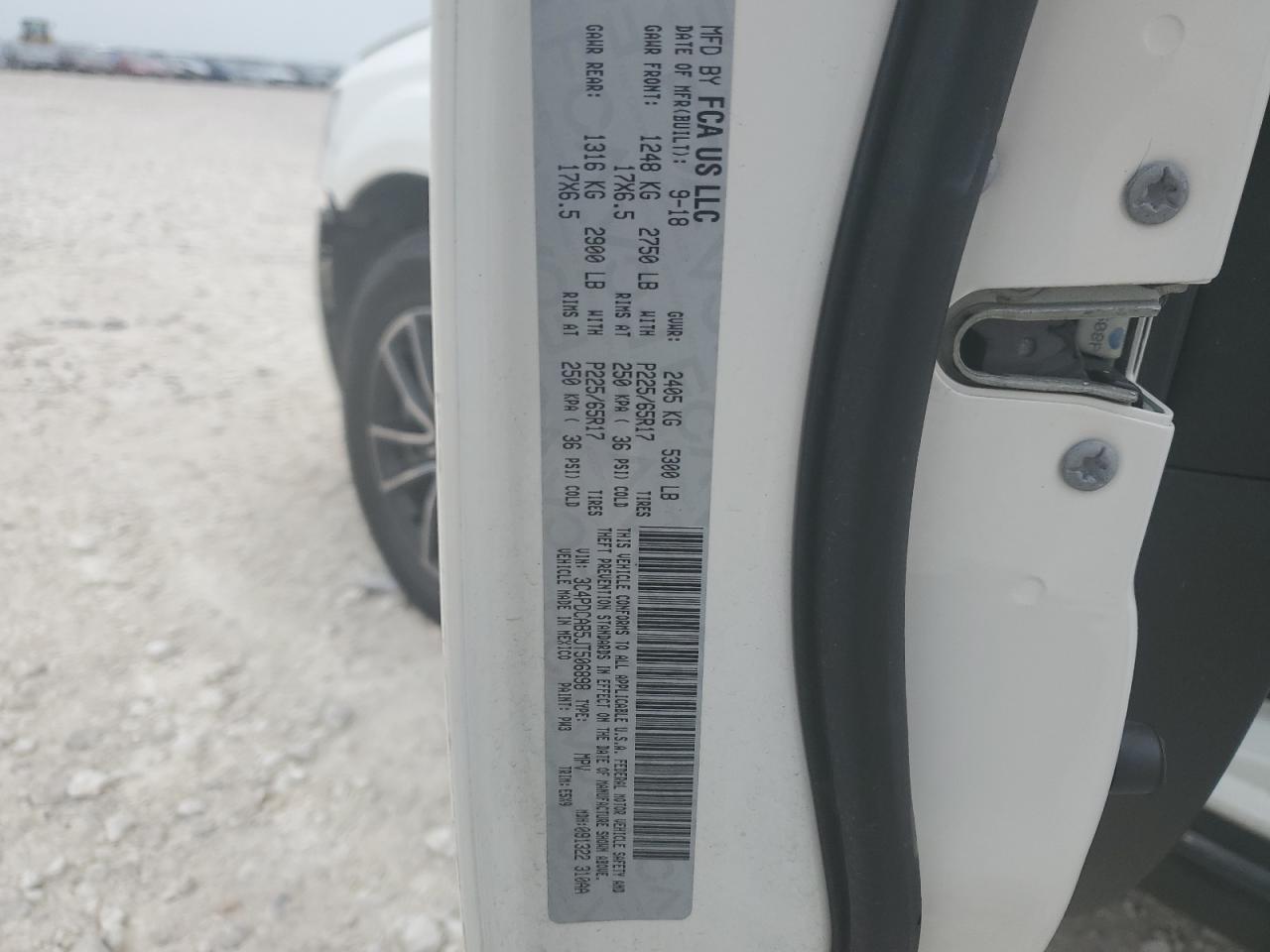 3C4PDCAB5JT506898 2018 Dodge Journey Se