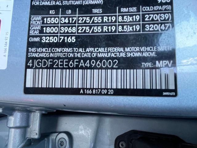 Lot #2484547740 2015 MERCEDES-BENZ GL 350 BLU salvage car