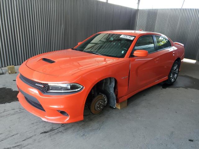 Lot #2539694078 2022 DODGE CHARGER R/ salvage car