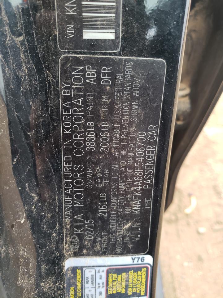 KNAFK4A68F5406700 2015 Kia Forte Lx