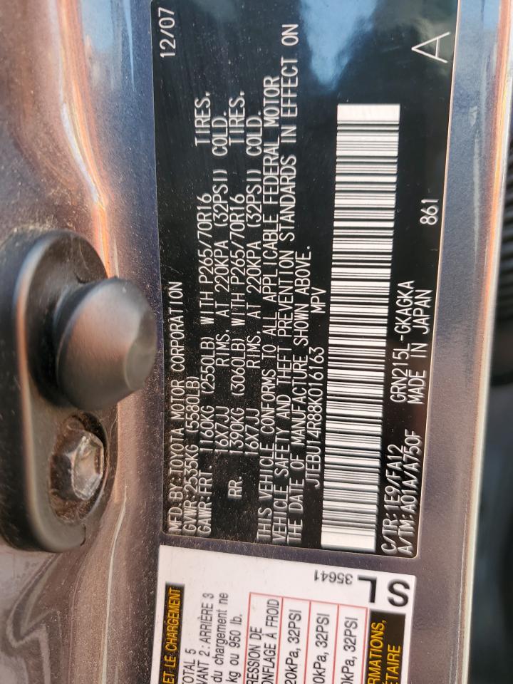 JTEBU14R88K016163 2008 Toyota 4Runner Sr5