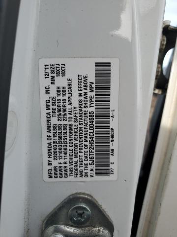 2012 Honda Crosstour Exl VIN: 5J6TF2H54CL004685 Lot: 52634844