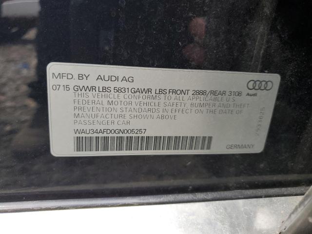 Седаны AUDI A8 2016 Черный