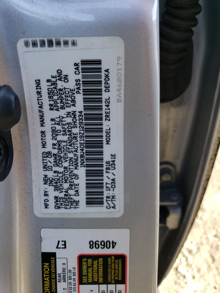 1NXBU40E19Z129334 2009 Toyota Corolla Base