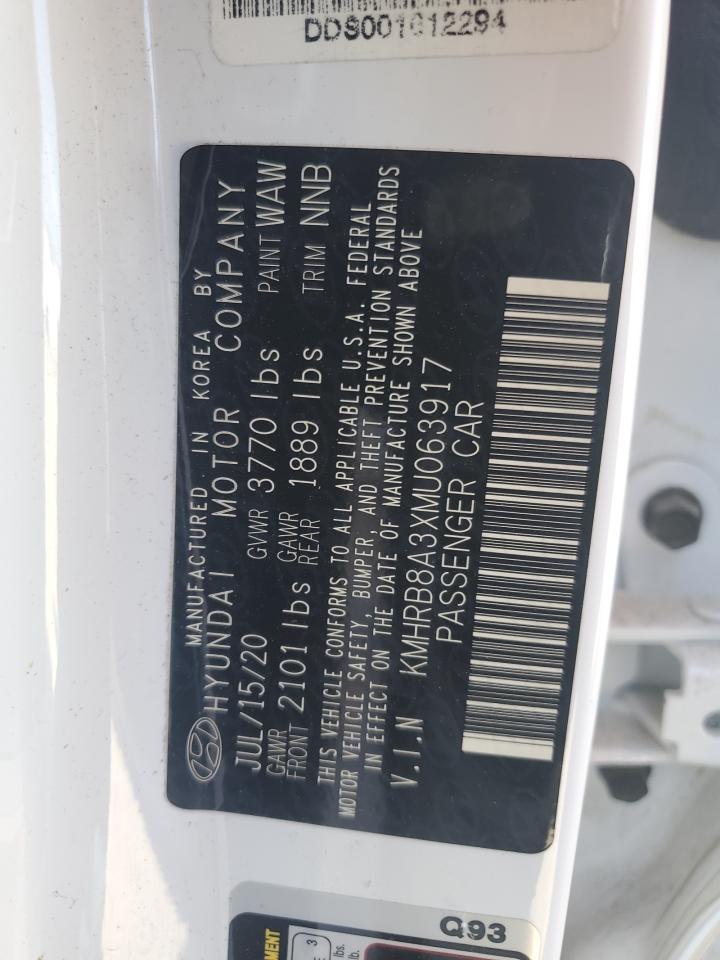 KMHRB8A3XMU063917 HYUNDAI VENUE 2021