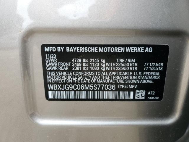 2021 BMW X1 xDrive28I VIN: WBXJG9C06M5S77036 Lot: 51372244