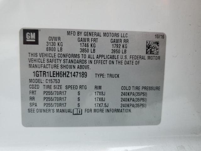 2017 GMC Sierra C1500 VIN: 1GTR1LEH6HZ147189 Lot: 51160264