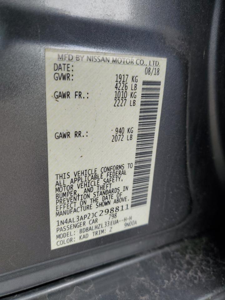 1N4AL3AP2JC298811 NISSAN ALTIMA 2018
