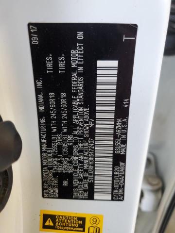 2017 Toyota Highlander Se VIN: 5TDJZRFH3HS472407 Lot: 49504084