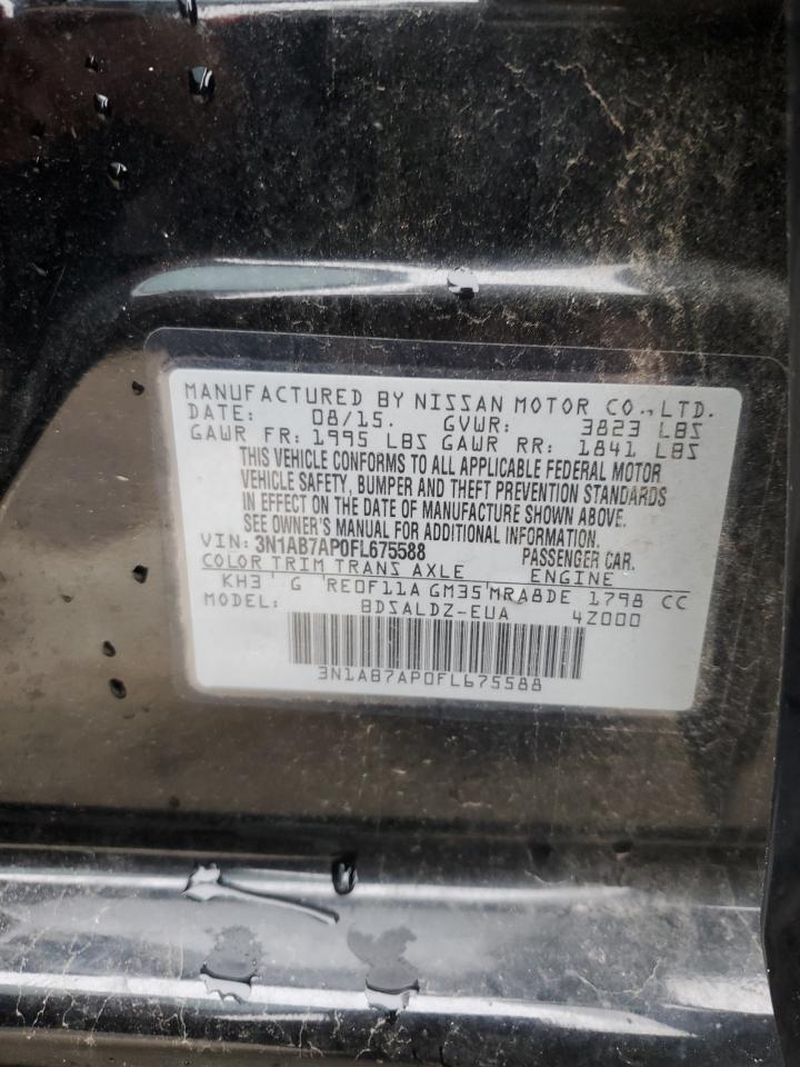 3N1AB7AP0FL675588 2015 Nissan Sentra S