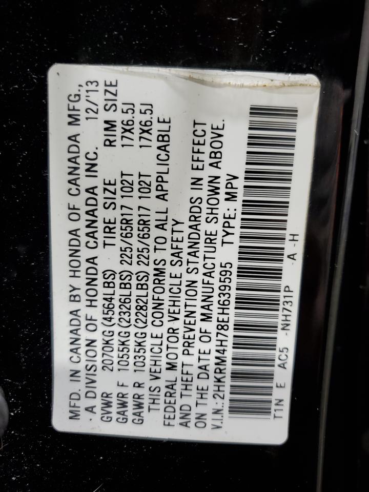 2HKRM4H78EH639595 2014 Honda Cr-V Exl