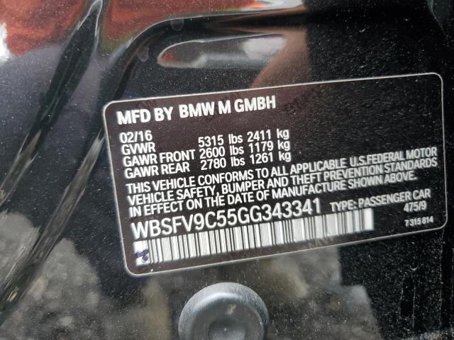 VIN WBSFV9C55GG343341 2016 BMW M5 no.12