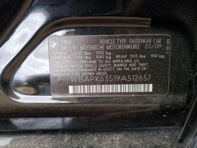 Lot #2503207685 2009 BMW 328 XI SUL salvage car