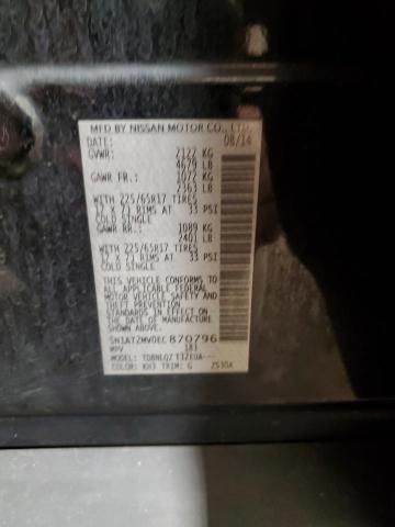 2014 Nissan Rogue S VIN: 5N1AT2MV0EC870796 Lot: 51087724