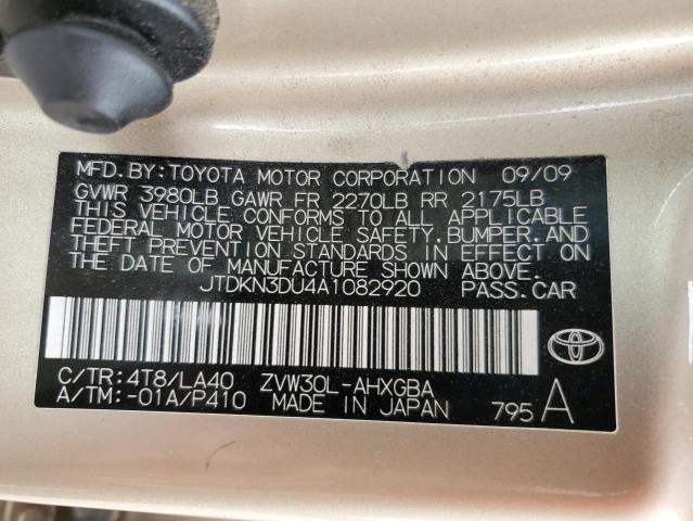 2010 Toyota Prius VIN: JTDKN3DU4A1082920 Lot: 51735784