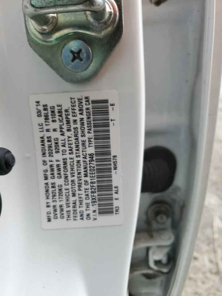 19XFB2F81EE027946 2014 Honda Civic Ex