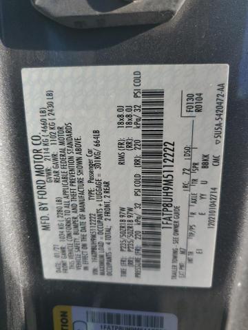 2021 FORD MUSTANG - 1FATP8UH9M5112222